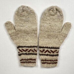 Vintage Filippo Catarzi Knit Mittens Lama Alpaca Blend The Hats Co. Made in Ital